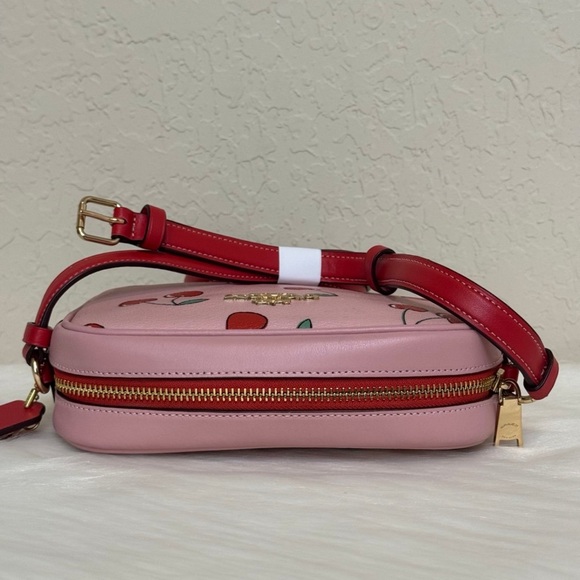 Coach Mini Jamie Camera Bag With Heart Cherry Print - Picture 7 of 12